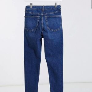 Topshop Jamie skinny jeans in rich blue Cut Off Hem 26w 26l​​​​​